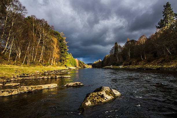 River Dee, Scotland stock photo