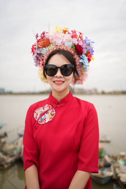 Traditional Chapu Female Hairpin Flower in Quanzhou City, China