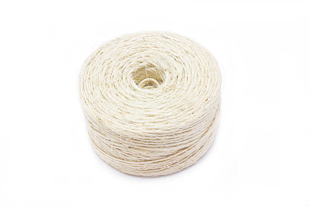 istock Hank of white rope. 179028604