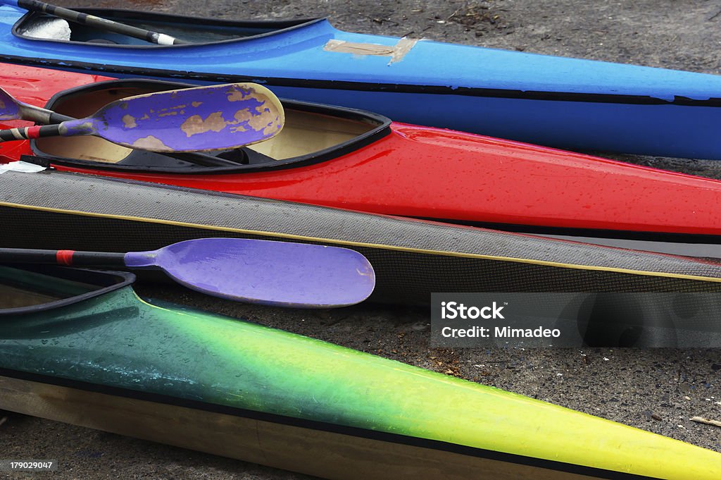 카누는, 조정 및 강렬함 색상 - 로열티 프리 3가지 개체 스톡 사진