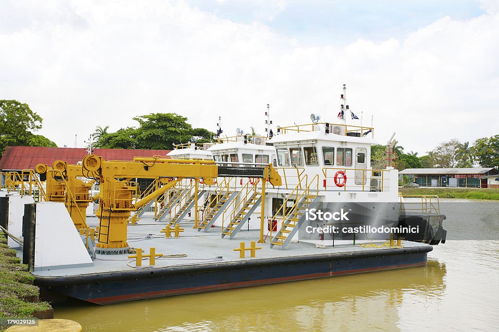 Hafen in Panama Canal - Lizenzfrei Ausgedörrt Stock-Foto