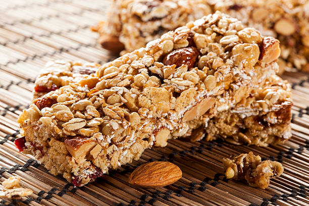 istock Organic Almond and Raisin Granola Bar 179029441