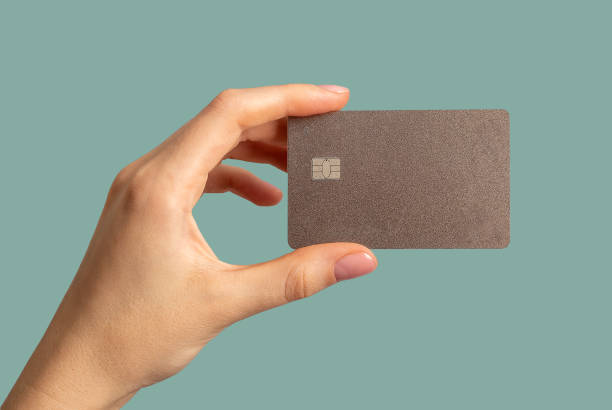 istock Hands holding bank card mock up, plastic mockup 1790297137