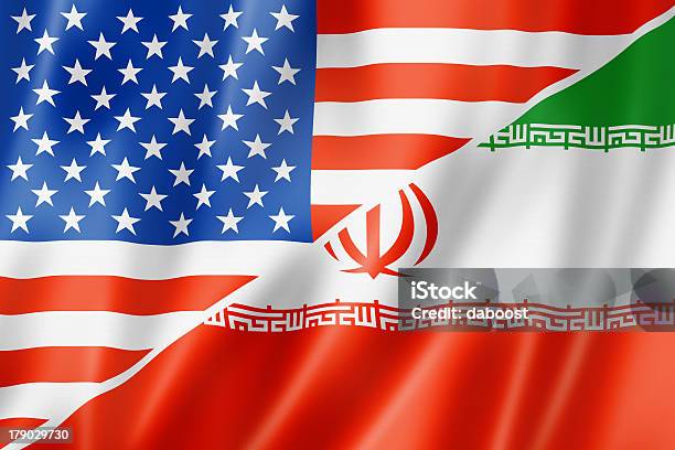 Usa Flagge Und Iran Stockfoto und mehr Bilder von Amerikanische Flagge - Amerikanische Flagge, Iran, Amerikanische Kontinente und Regionen