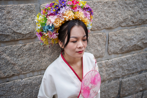 Traditional Chapu Female Hairpin Flower in Quanzhou City, China