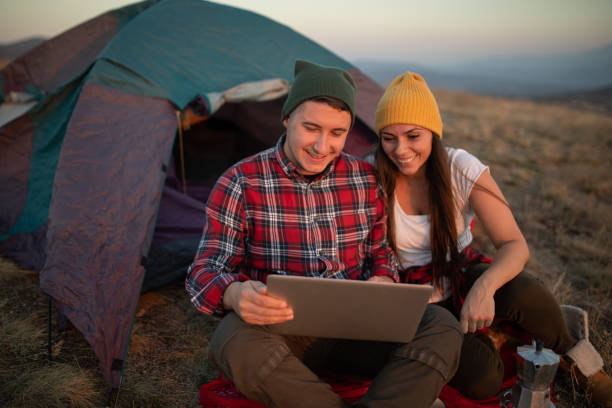 istock Camping and Technology stock photo 1790310081