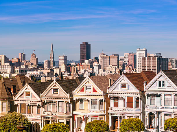 Alamo Square - San Francisco. stock photo