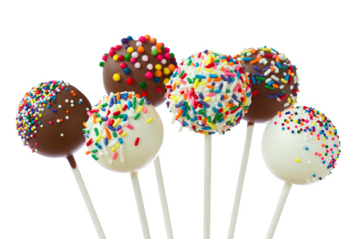 Assortment of chocolate covered cake pops
