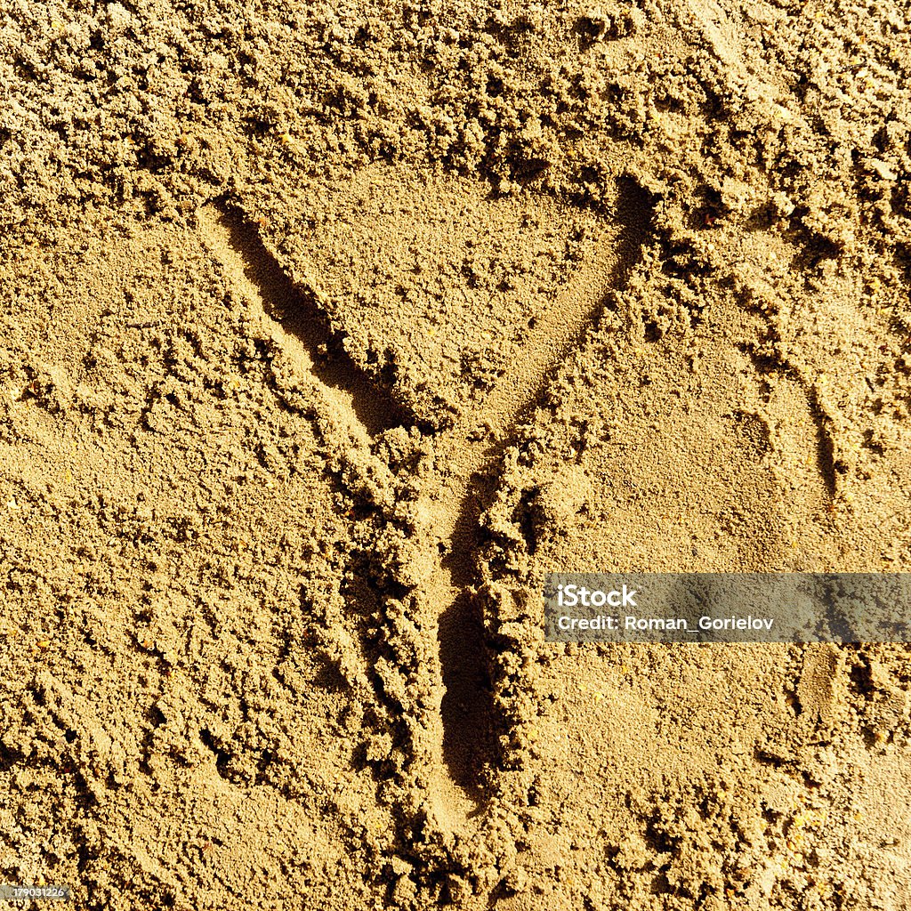 Alfabeto de areia - Foto de stock de Areia royalty-free