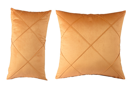 premium quality square cushion comfortable pillow isolated on white background\nbeautiful puff cushion for sofa comfort elegant decorative image