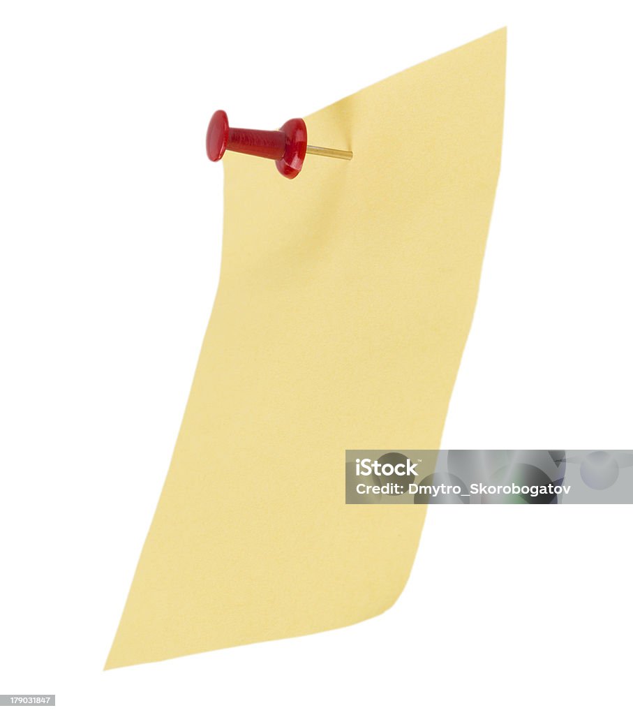 Papel amarelo Nota - Royalty-free Amarelo Foto de stock