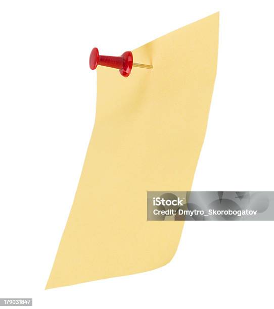 Papel Amarelo Nota - Fotografias de stock e mais imagens de Amarelo - Amarelo, Caderno de notas, Cola - Material de Escritório