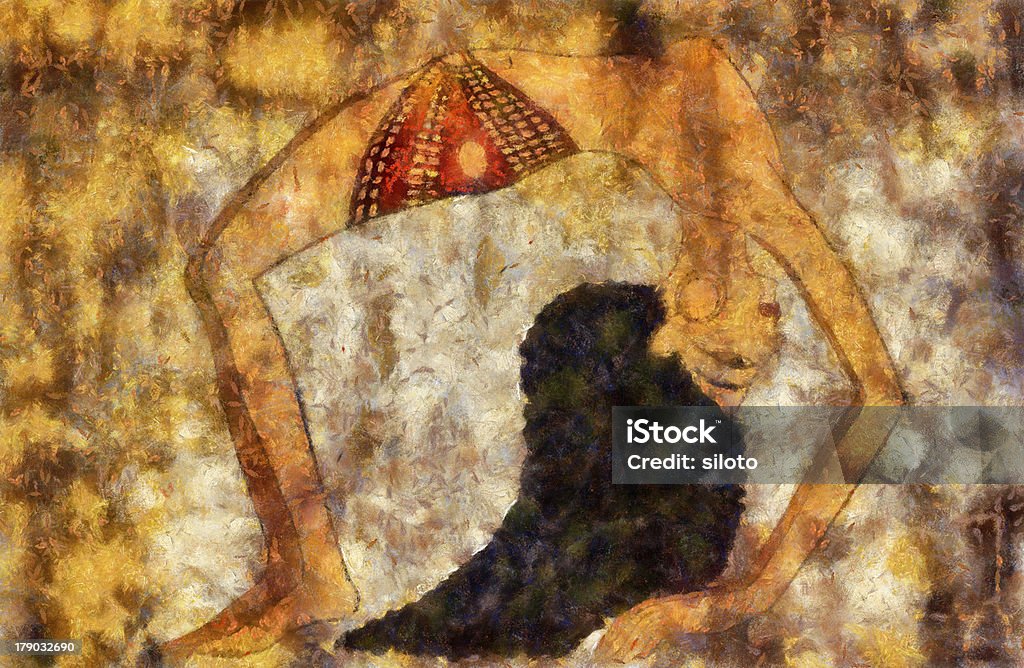 Ballerino dell'antico Egitto - Illustrazione stock royalty-free di Acrobata