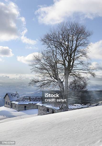 Foto de Fundo De Paisagem De Neve Do Inverno e mais fotos de stock de Antigo - Antigo, Azul, Beleza