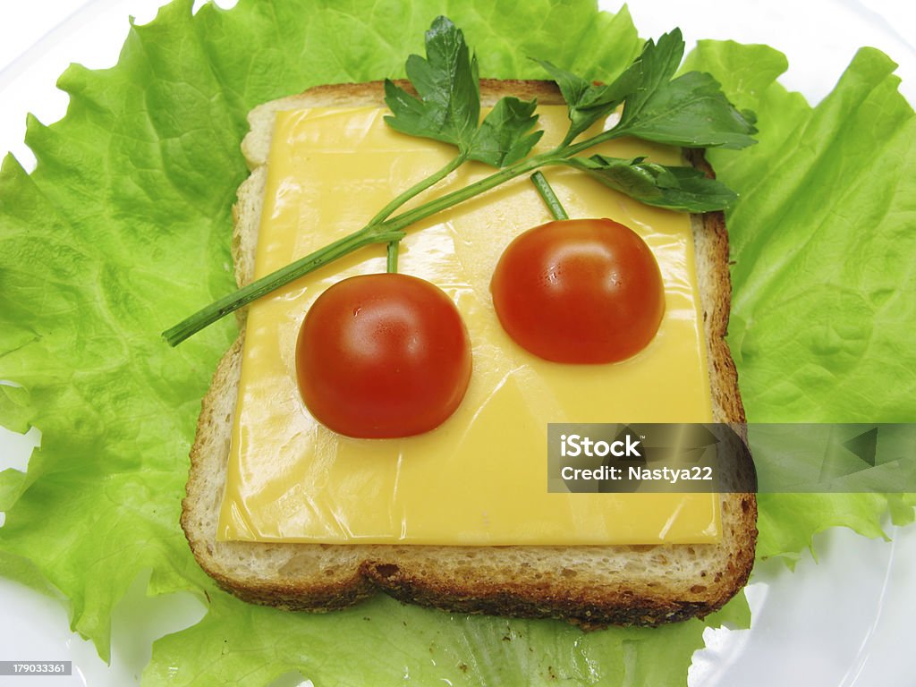 Créatif sandwich au fromage et légumes - Photo de Aliment libre de droits