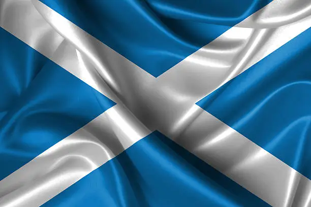 Photo of Wavy Flag of Scotland