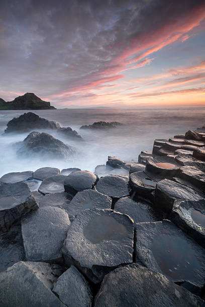 istock Sundown over The Giants Causeway, North Ireland 179033647