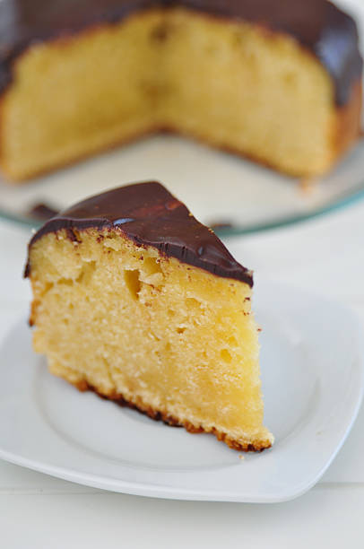 istock Vanilla Cake with chocolate frosting 179033797