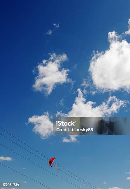 Photo libre de droit de Et Ciel Bleu De Cerfvolant banque d'images et plus d'images libres de droit de Aile d'animal - Aile d'animal, Bleu, Cerf-volant