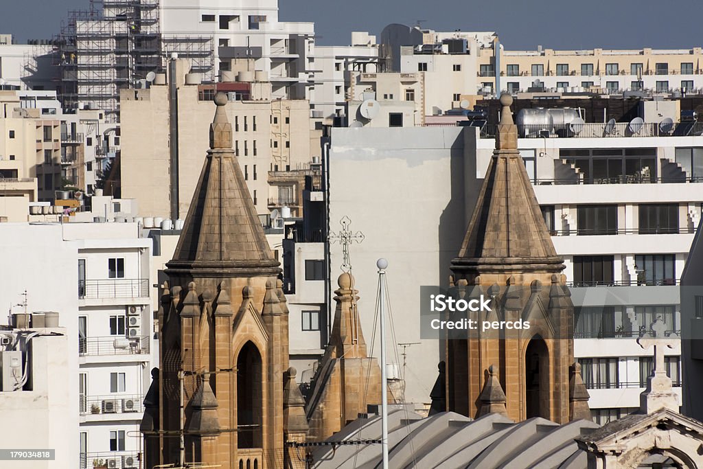 Vista para a cidade - Foto de stock de Aldeia royalty-free
