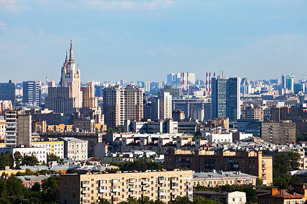 istock Moscow center cityscape 179035367