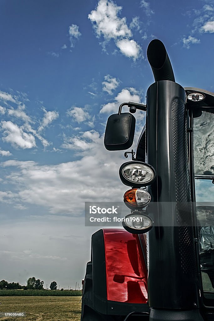 Auto Lighting System "Equipment for agriculture, presented to an agricultural exhibition." Farm Stock Photo