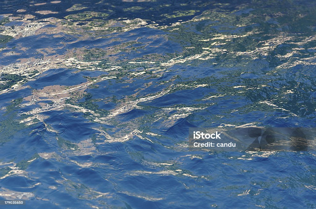 Abgehackten blauen Wasser Oberflächenstruktur - Lizenzfrei Blau Stock-Foto