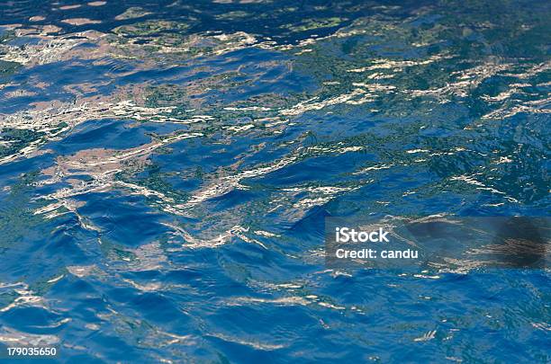 Abgehackten Blauen Wasser Oberflächenstruktur Stockfoto und mehr Bilder von Blau - Blau, Fluss, Flüssig