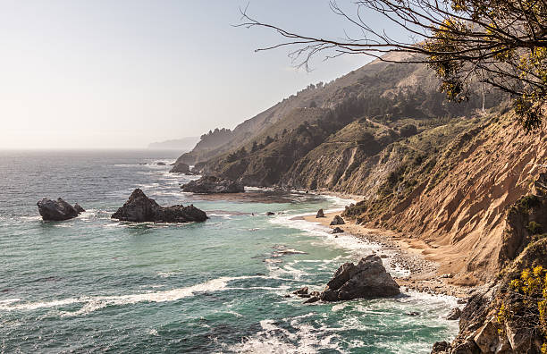 Part of the california coast stock photo