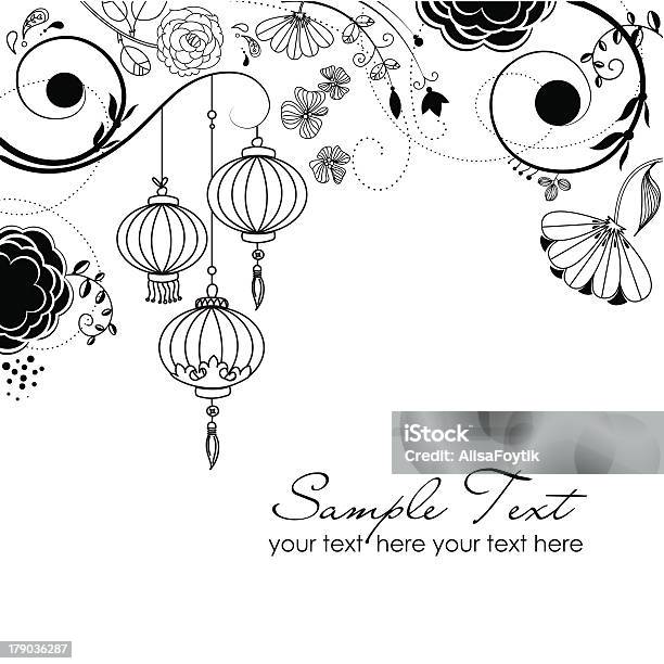 Abstract Floral Design Stock Illustration - Download Image Now - Chinese Culture, Clip Art, Color Image