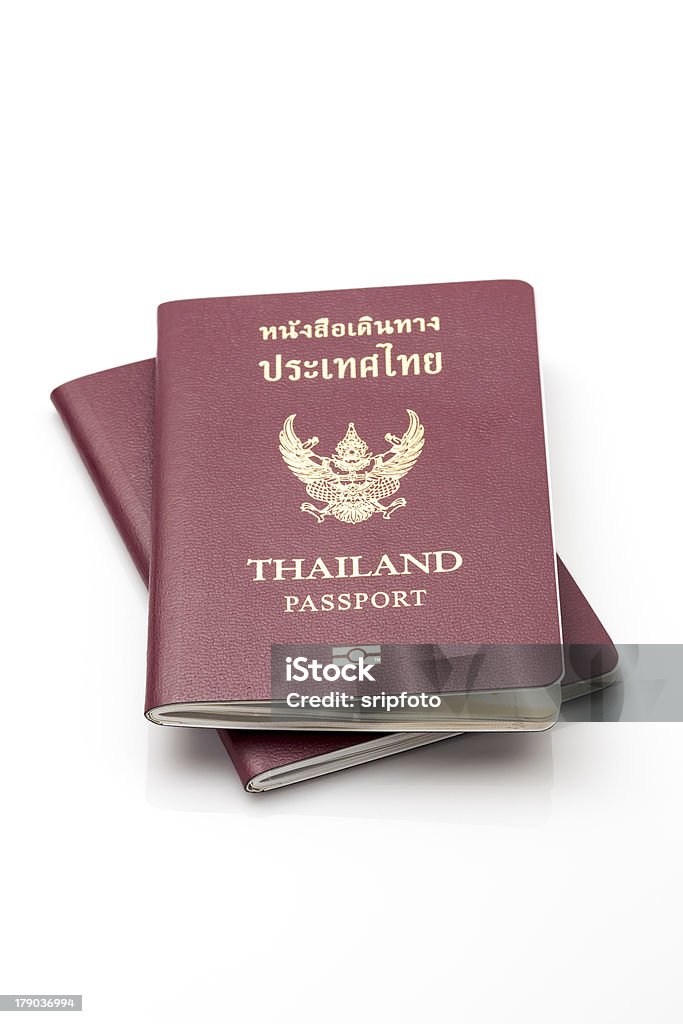 Thaïlande passport - Photo de Document libre de droits