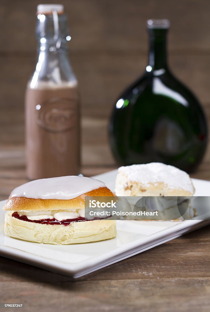 British Scone e Pão Branco - Royalty-free Açúcar Foto de stock