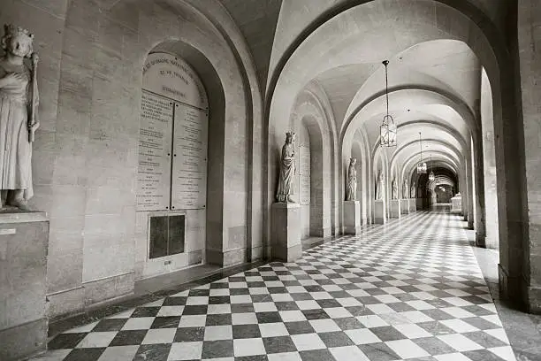 Interior hallway at the Palace