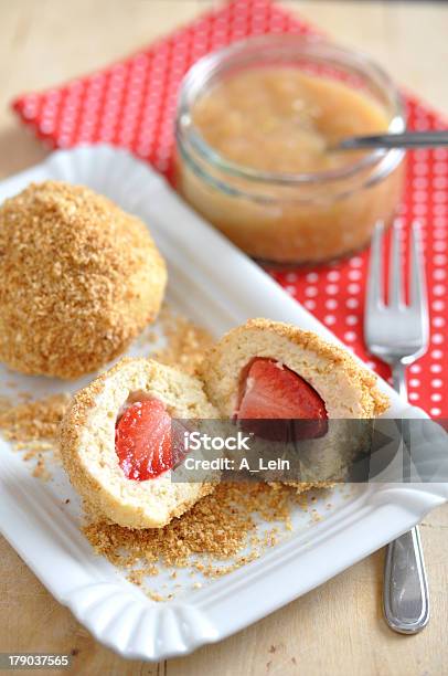 Sweet Dumplings Filled With Strawberries Stock Photo - Download Image Now - Austria, Baking, Bavaria