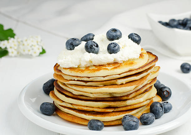 Pfannkuchen mit Blaubeeren – Foto