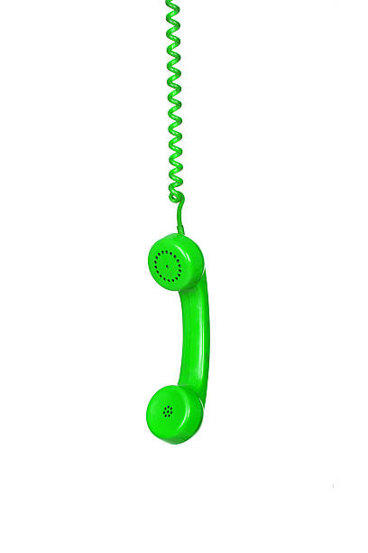 istock Green telephone cable hanging 179039025
