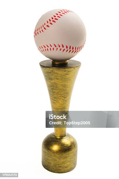 Baseball Trophy Isolated On White Background Stock Photo - Download Image Now - Baseball - Ball, Baseball - Sport, Competition