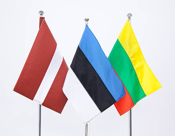 états baltes - latvia flag photos et images de collection