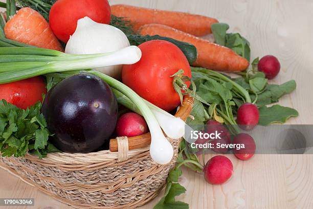 Foto de Conjunto De Legumes e mais fotos de stock de Alimentação Saudável - Alimentação Saudável, Berinjela, Cebola