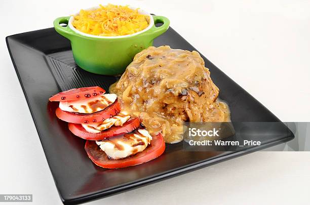 Stek Salisbury Obiad - zdjęcia stockowe i więcej obrazów Cukier brązowy - Cukier brązowy, Mięso, Biały