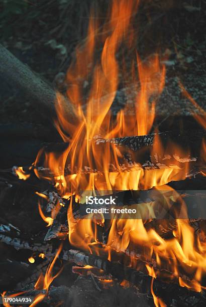 Legno Fuoco - Fotografie stock e altre immagini di Ambientazione interna - Ambientazione interna, Bruciare, Calore - Concetto