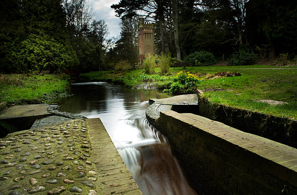 park in bournemouth stock photo