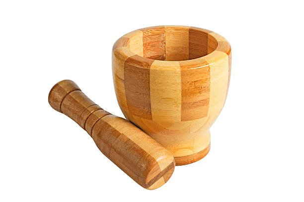 istock Wooden mortar and pestle 179044973