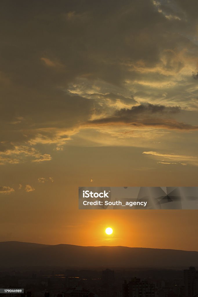 Sonnenaufgang über den Wolken - Lizenzfrei Abstrakt Stock-Foto