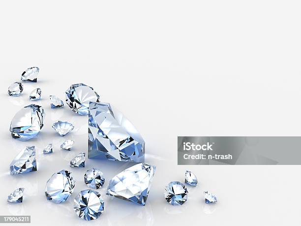 Brillanten Stockfoto und mehr Bilder von Blau - Blau, Diamant, Digital generiert