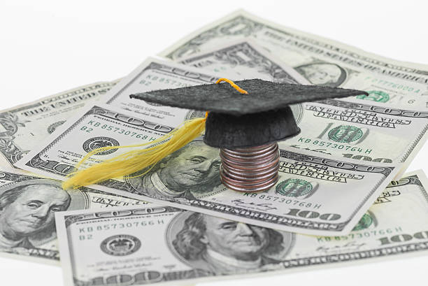 istock Higher education savings and focus on the one hundred dollars 179045324