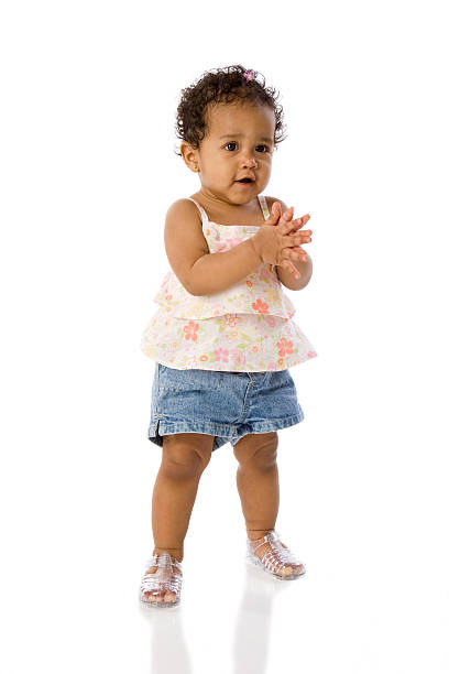 Cute Baby Girl Claps Hands