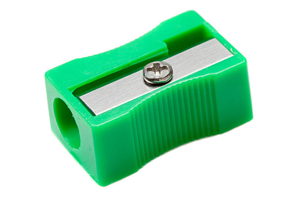 Photo of one pencil-sharpener on a over white background