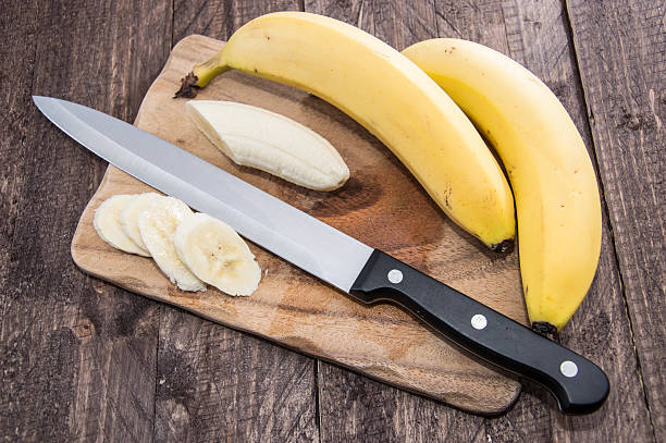 istock Chopped Banana on a cutting board 179048441