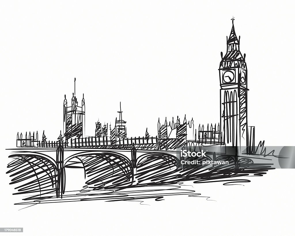 Big Ben - Ilustración de stock de Londres - Inglaterra libre de derechos